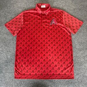 Arizona Diamondbacks Fathers Day Polo Shirt Men XL Red Short Sleeve MLB Baseball